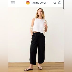 NWT MARINE LAYER The Tencel Wide Leg Allison Pant
